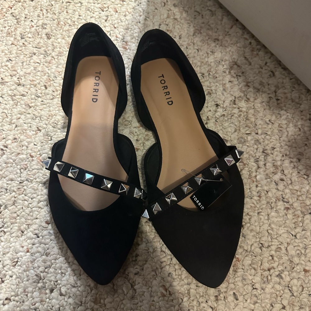 Torrid studded black flats